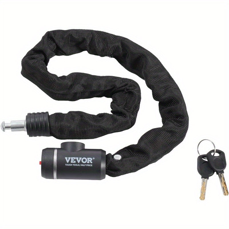Bike Chain Lock 2.79ft Combination Bicycle Chain Lock with 2 Keys Heavy Duty AntiTheft High Security Bike Locks Perfect for Bike Motorcycle Scooter Bicycle Door Fence or Gate 8mm