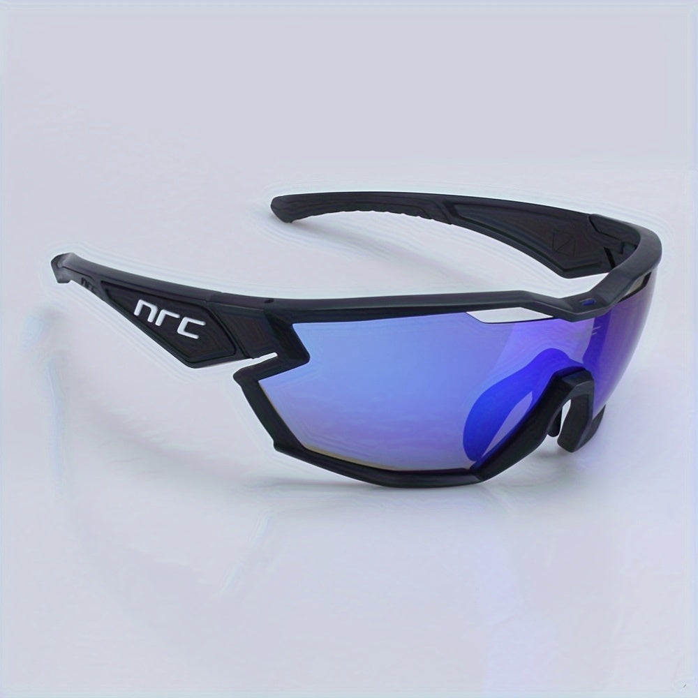Lightweight Cycling Glasses NRC Unisex Cycling & Running Glasses | Lightweight TR Frame, Gradient Orange to Yellow Mirrored Lenses, Ergonomic Design - Durable PC Material, Cycling Accessories, Sleek Sports Eyewear, Highquality Eyewear