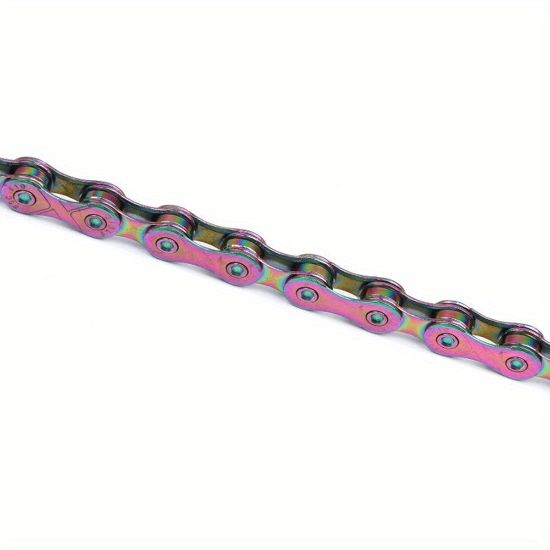 10 Speed 116 Links Bicycle Chain Silvery Golden 1 2x11 128Inch Compatible with 9 Speed