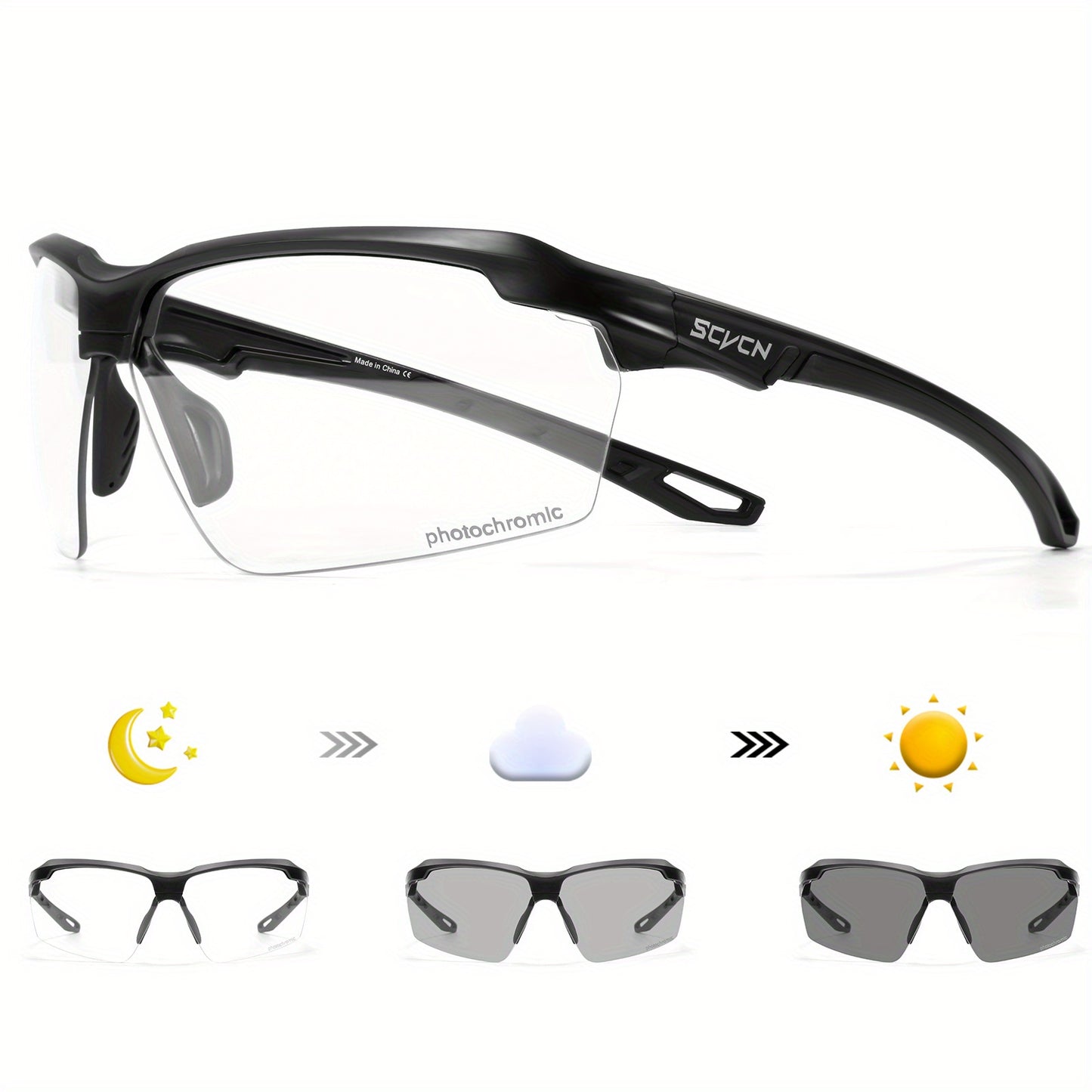 SCVCN Fashion Glasses Trendy Fashion Glasses Men Women | Photography Vacation Seaside Accessories Pc Frame by SCVCN