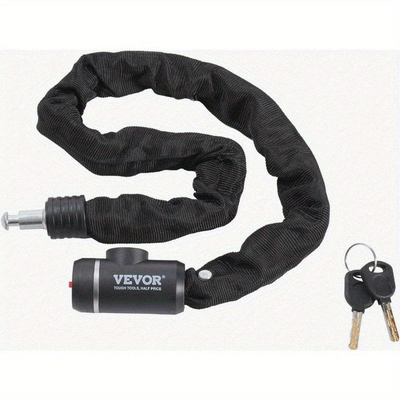 Bike Chain Lock 2.79ft Combination Bicycle Chain Lock with 2 Keys Heavy Duty AntiTheft High Security Bike Locks Perfect for Bike Motorcycle Scooter Bicycle Door Fence or Gate 8mm