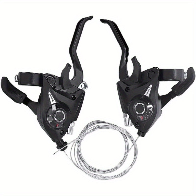 VBrake STEF51 Set 3x7 Speed Shifter Brake Lever Combo MTB Bicycle Bike 21 Speed Brake Shift Lever W Brake Cable