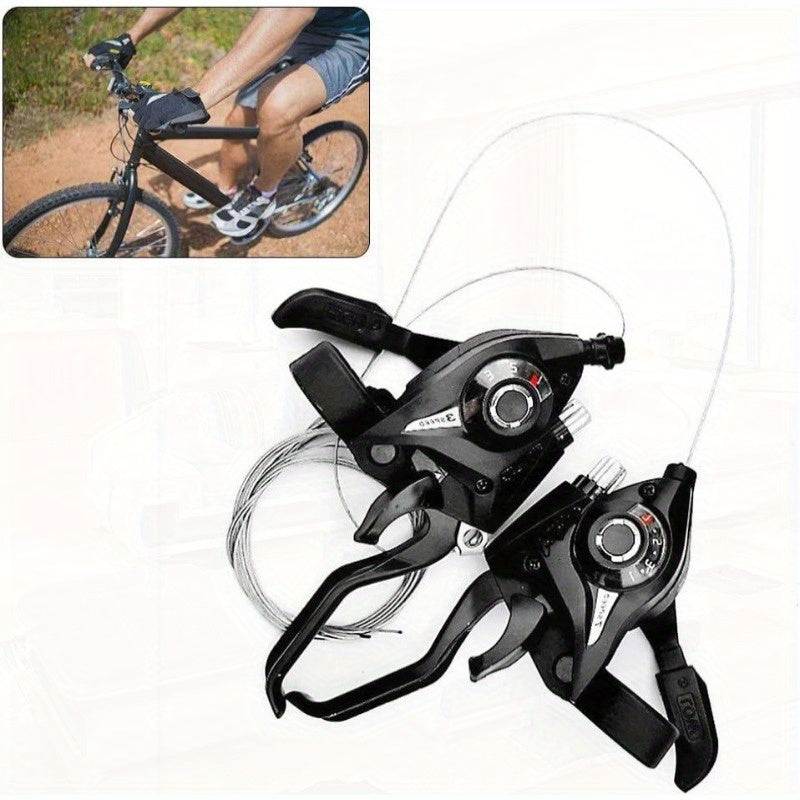 VBrake STEF51 Set 3x7 Speed Shifter Brake Lever Combo MTB Bicycle Bike 21 Speed Brake Shift Lever W Brake Cable