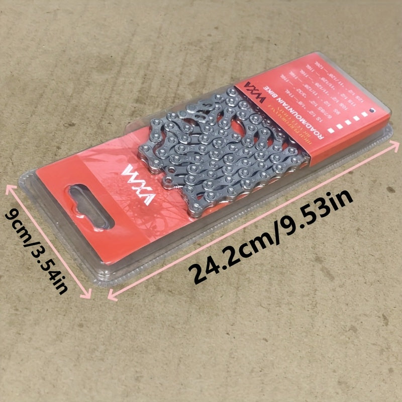 Chain for Bicycles, Suitable for 12-Speed, 126 Links, Compatible with Mountain and Road Bikes, Supports Up to 36 Speed Gears, Smooth Shifting Bicycle Transmission Parts