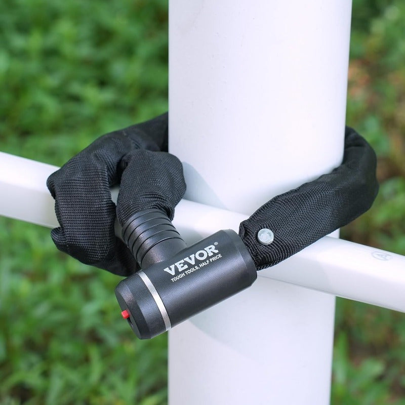 Bike Chain Lock 2.79ft Combination Bicycle Chain Lock with 2 Keys Heavy Duty AntiTheft High Security Bike Locks Perfect for Bike Motorcycle Scooter Bicycle Door Fence or Gate 8mm