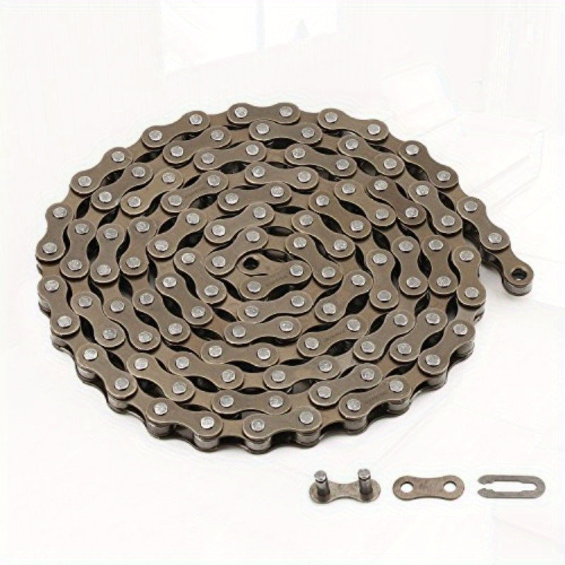 SingleSpeed Bicycle Chain 116 Links - Durable Non-Woven Mixed Color Design for Smooth Cycling Experience, Easy Maintenance & Enhanced Durability, Bicycle Accessories, Sleek Chain Design, Sturdy Link Construction