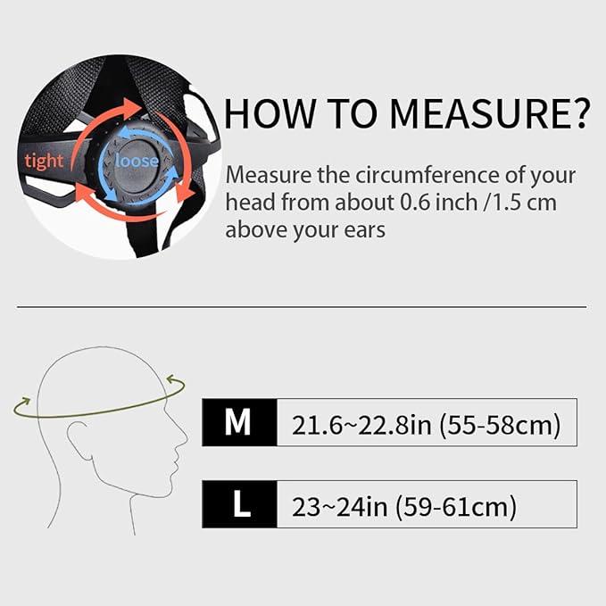 Bike Helmet for Adults, Lightweight Mountain Bicycle Helmet with USB Rechargeable LED Rear Light, Removable Sun Visor for Women, Men, Suitable for Cycling and Commuting