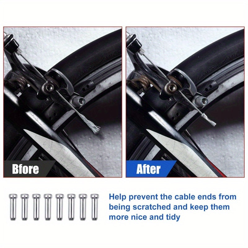 Universal Bike Kit Mountain Road Bike Universal Bicycle Transmission Line | Bicycle Shift Derailleur Cable and Brake Cable Kit for Repair