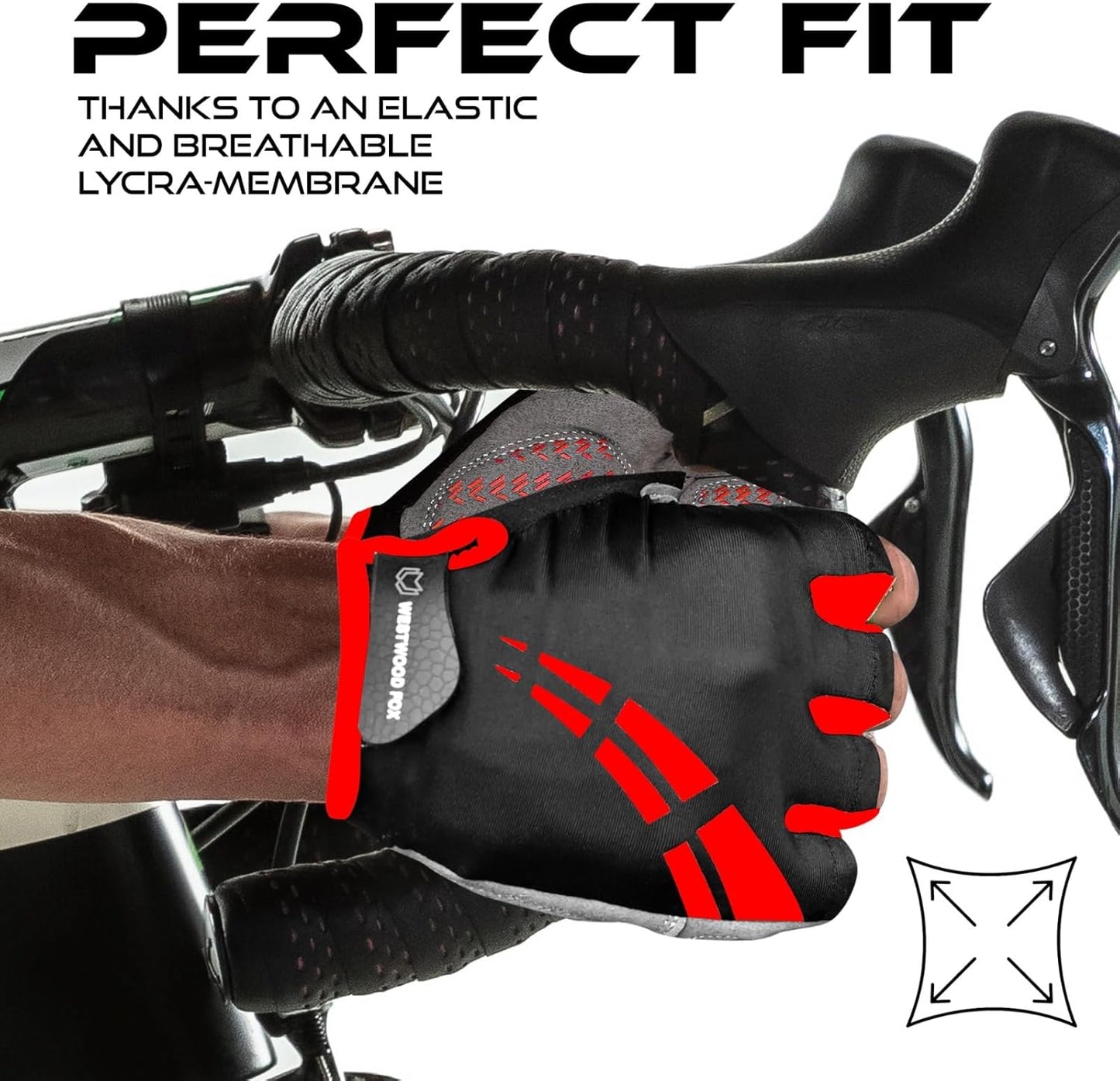 Cycling Gloves for Men Women,Half Finger Unisex Gel Padded Anti-Slip Mountain Bike Gloves, Breathable Shock Absorption Grip Palm Bicycle Summer Riding MTB Bike Gloves