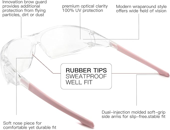 Anti Fog Goggles Wrap-Around Shooting Safety Glasses Blue Light Blocking Protective Eyewear ANSI Z87 Cycling Glasses