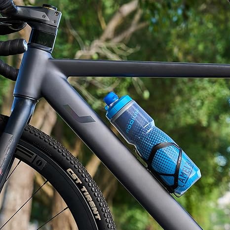 Heavy Duty Bike Water Bottle Holder, Lightweight Aluminum Cage Shockproof Design for Road Mountain Gravel Bikes, Holds 21-32 oz