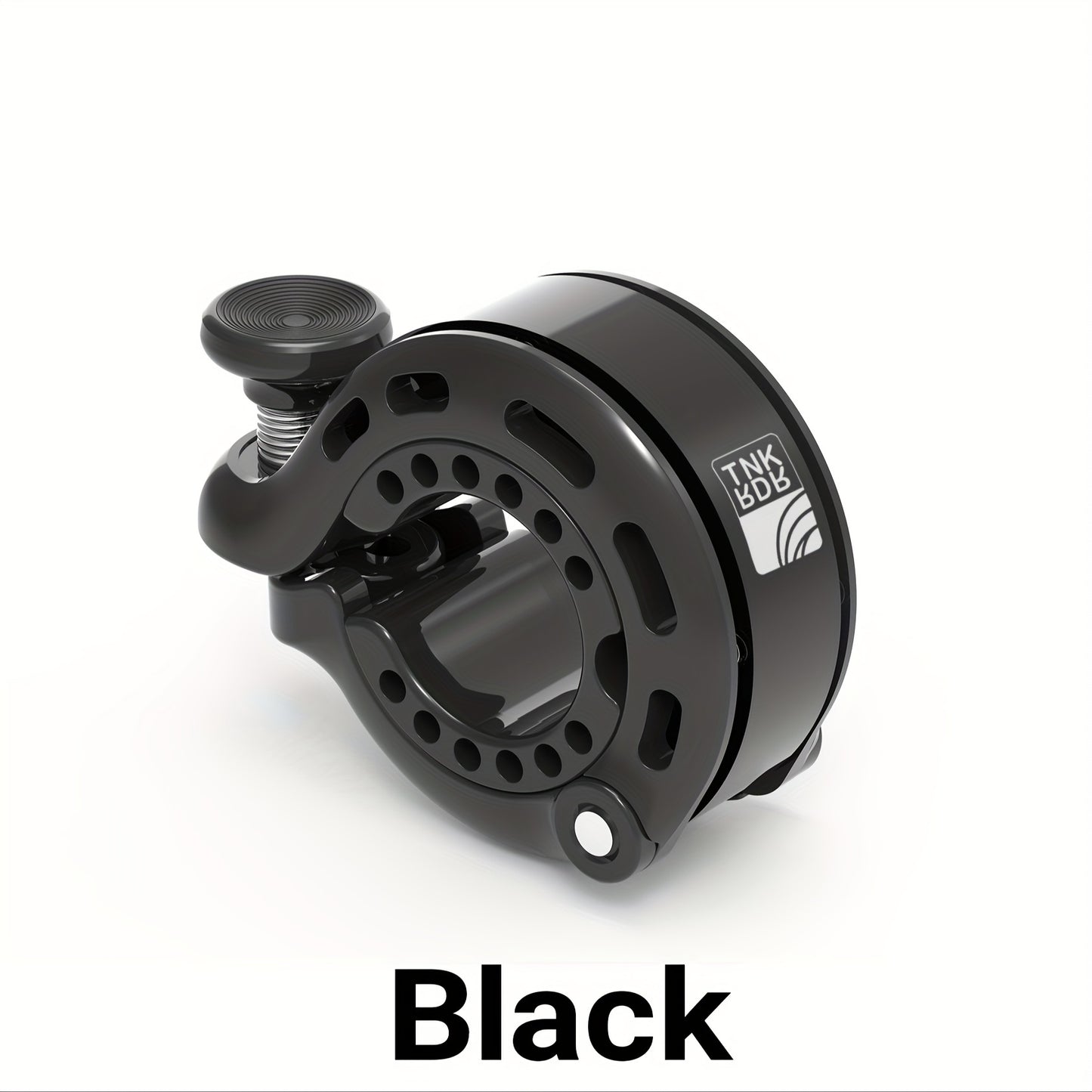 Ultra-Loud Aluminum Alloy Bike Bell - 110dB Modern Horn with Anti-Slip OAR Design, Easy Install Switch Clip, and Stable Mini Construction for MTB and Road Bicycles - Durable, Weather-Resistant, and Adjustable