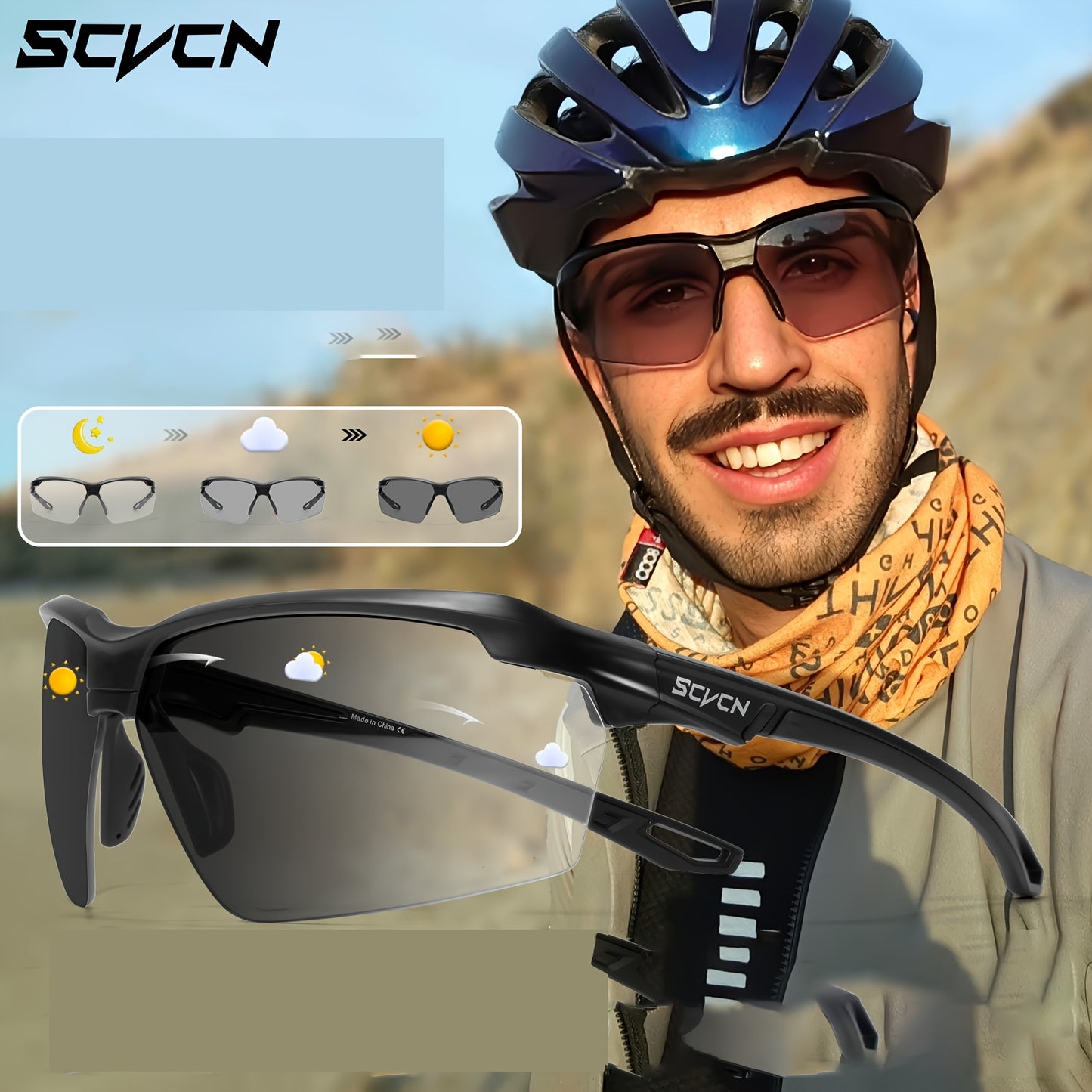 SCVCN Fashion Glasses Trendy Fashion Glasses Men Women | Photography Vacation Seaside Accessories Pc Frame by SCVCN