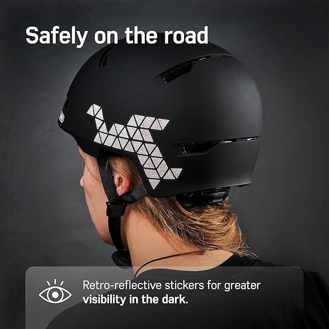 Bike Stickers - Reflective Stickers Set of 2 - for Bike, Rims, Helmet - Reflective Sticker Set for Darkness, School - Reflectors