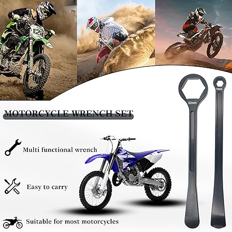 10mm/0.39''13mm/0.51''22mm/0.87''27mm/1.06''32mm/1.26''Tire Iron Lever Tool Spoon Motorcycle Tire Change Kit Wrench Set Bead Buddy Kit Tire Repair Tool for Bike EXC SX XC EXCF Dirt Pit Bike