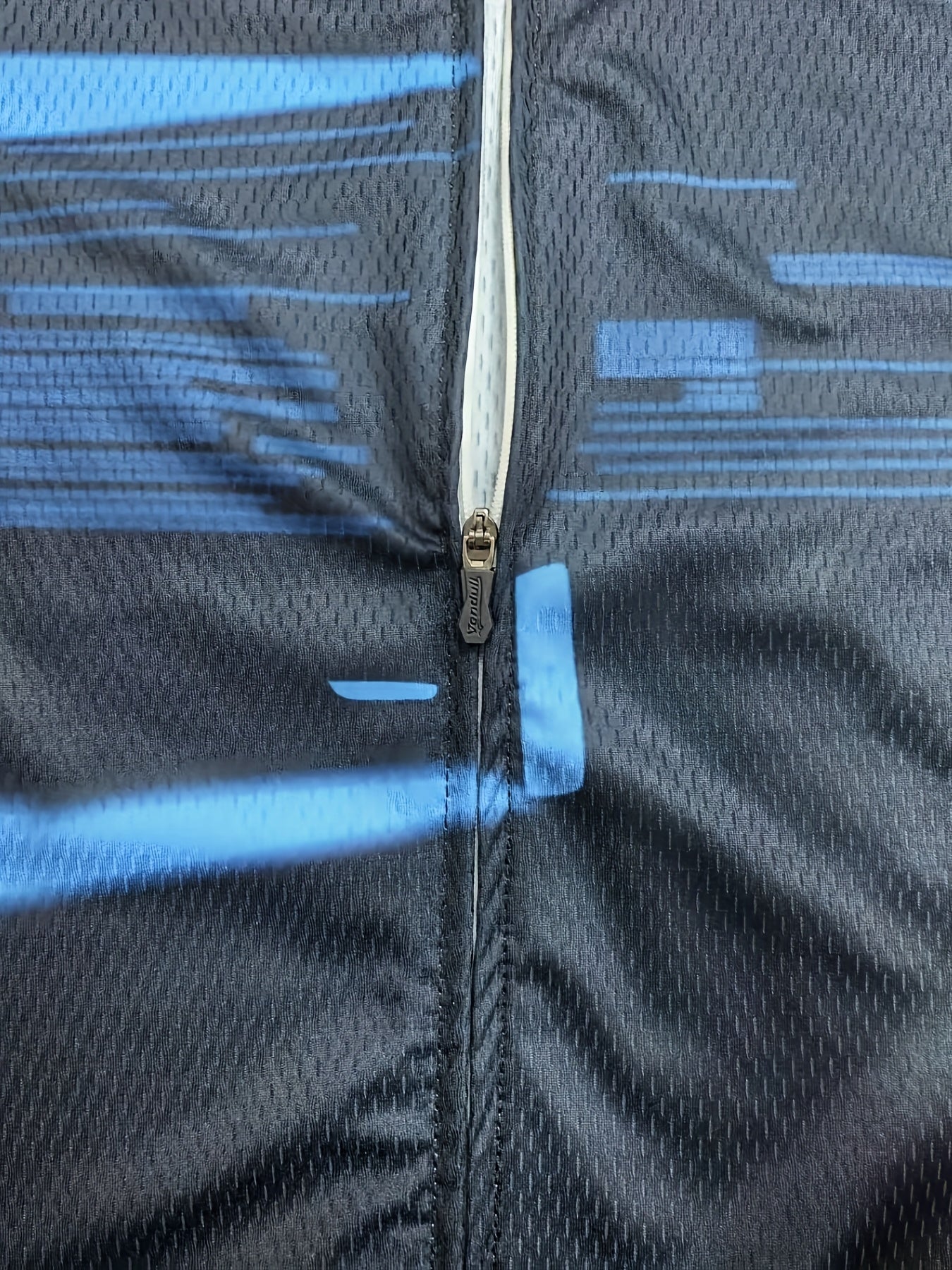 STRAVA Team Edition Summer Cycling Jersey - Breathable Moisture-Wicking Short Sleeve with Zipper Closure, Geometric Blue & Black Design for Road, Mountain Biking - Unisex Regular Fit Outdoor Sports Top, Cycling Accessories, Highquality Fabric
