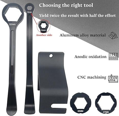 10mm/0.39''13mm/0.51''22mm/0.87''27mm/1.06''32mm/1.26''Tire Iron Lever Tool Spoon Motorcycle Tire Change Kit Wrench Set Bead Buddy Kit Tire Repair Tool for Bike EXC SX XC EXCF Dirt Pit Bike