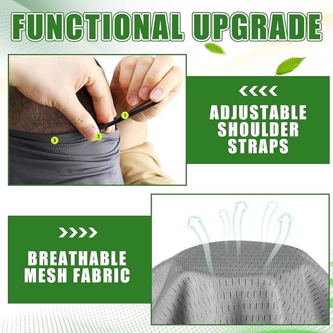 3 Pcs Adjustable Cooling Neck Gaiter Breathable Balaclava Neck Mask Strap Mesh Sun Scarf for Summer Sports Cycling