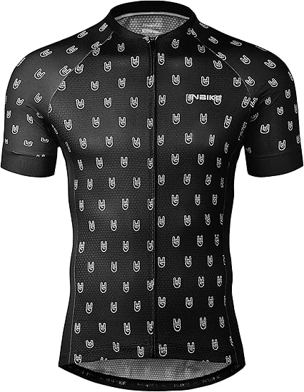 Mens Cycling Jersey 3 Rear Pockets Moisture Wicking Short Sleeve Quick Dry Reflective Biking Shirts