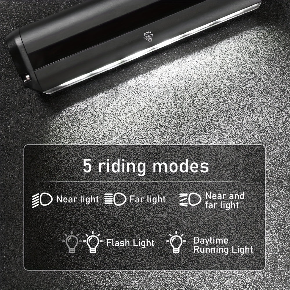 Super Bright LED Bike Light, USB Rechargeable Bike Headlight, Daytime Bike Light, Mountain Bike Off-Road Riding Commuting