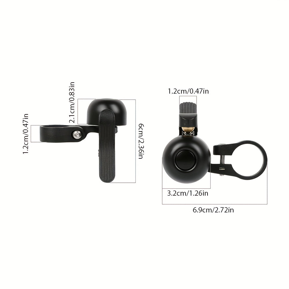 Extremely Loud Bicycle Bell Horn - Ergonomic Black Design, Durable & Weather-Resistant for Balance & Folding Bikes - Safety for Urban Commuting & Outdoor Cycling, Cycling Accessories, Easy Installation