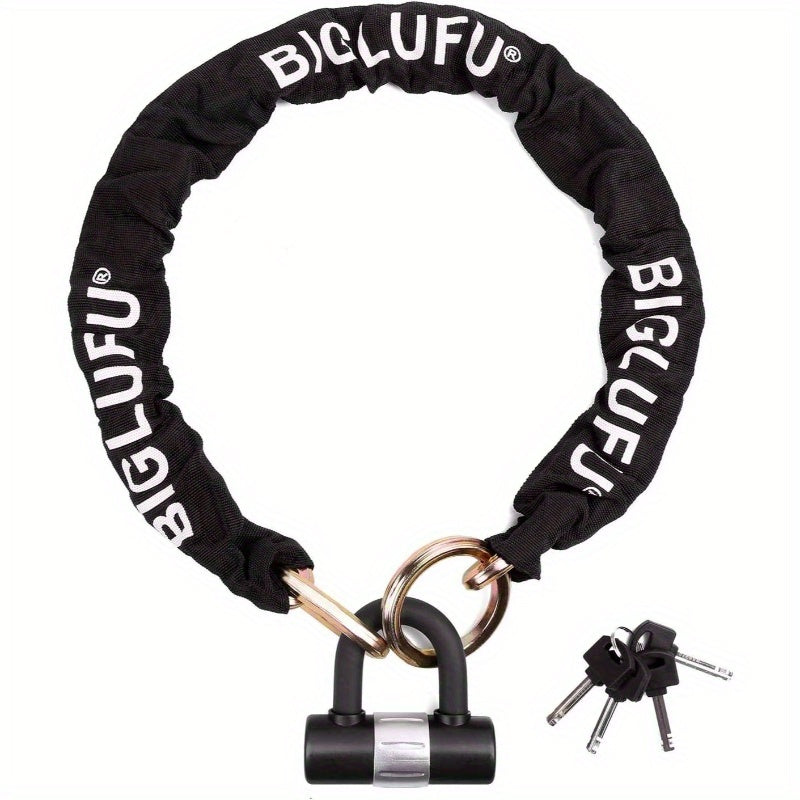 Heavy Duty Motorcycle Bike chain lock with 4 Keys, - 120cm\u002F393\