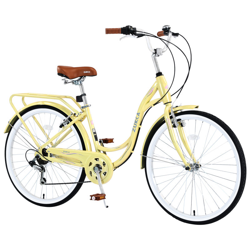 7 Speed, Steel Frame, Multiple Colors 24 Inch Ladies