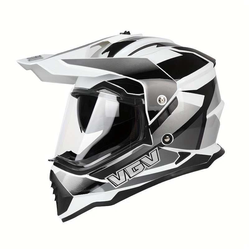 Unisex Motorcycle - All-Season Lightweight Design with Integrated Mirror Visor, Ventilation System & Ergonomic Fit for Men & Women Riding Off-Road Bikes