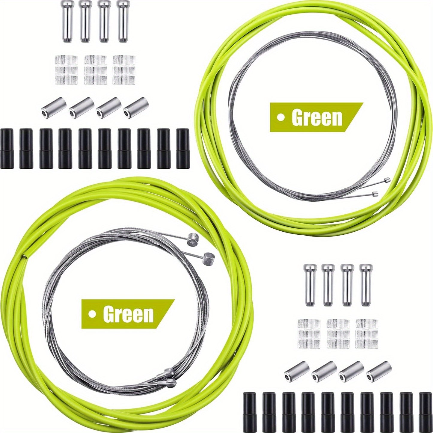 Universal Bike Kit Mountain Road Bike Universal Bicycle Transmission Line | Bicycle Shift Derailleur Cable and Brake Cable Kit for Repair