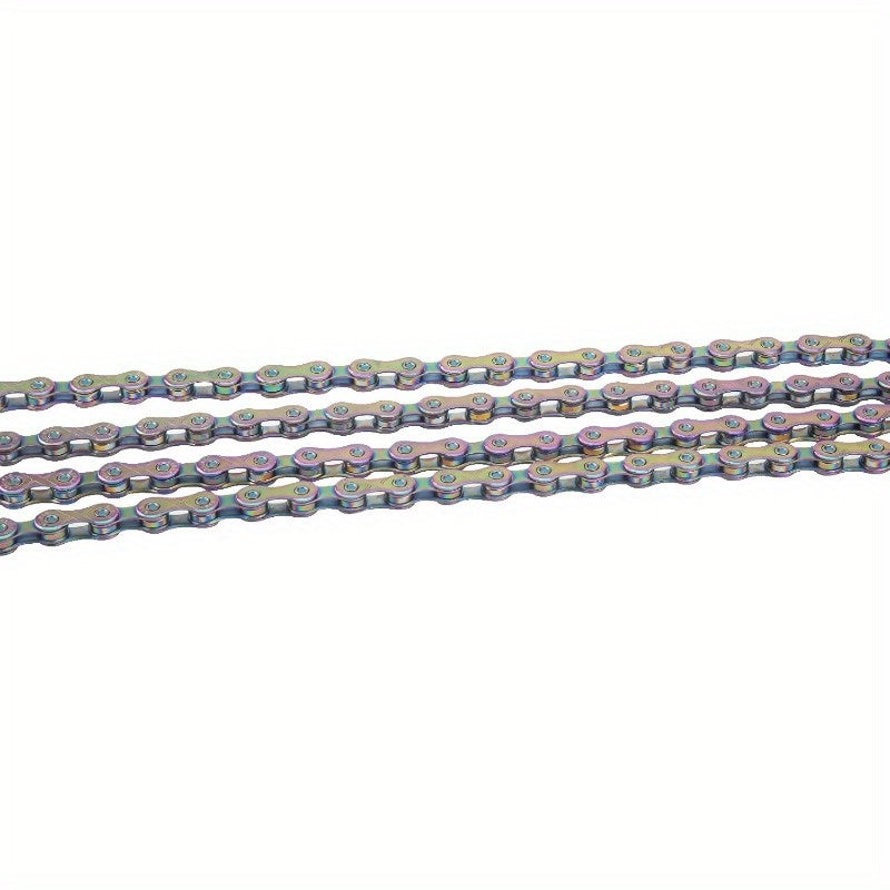 10 Speed 116 Links Bicycle Chain Silvery Golden 1 2x11 128Inch Compatible with 9 Speed