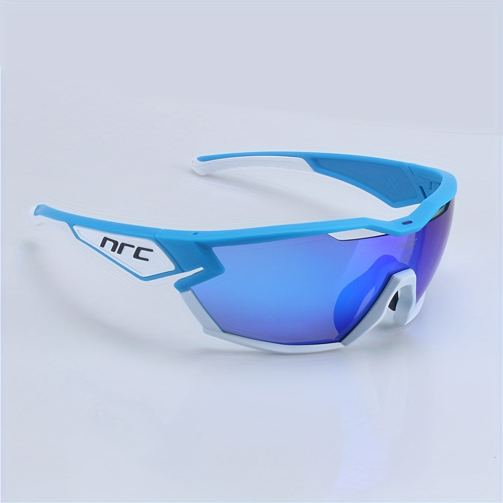 Lightweight Cycling Glasses NRC Unisex Cycling & Running Glasses | Lightweight TR Frame, Gradient Orange to Yellow Mirrored Lenses, Ergonomic Design - Durable PC Material, Cycling Accessories, Sleek Sports Eyewear, Highquality Eyewear