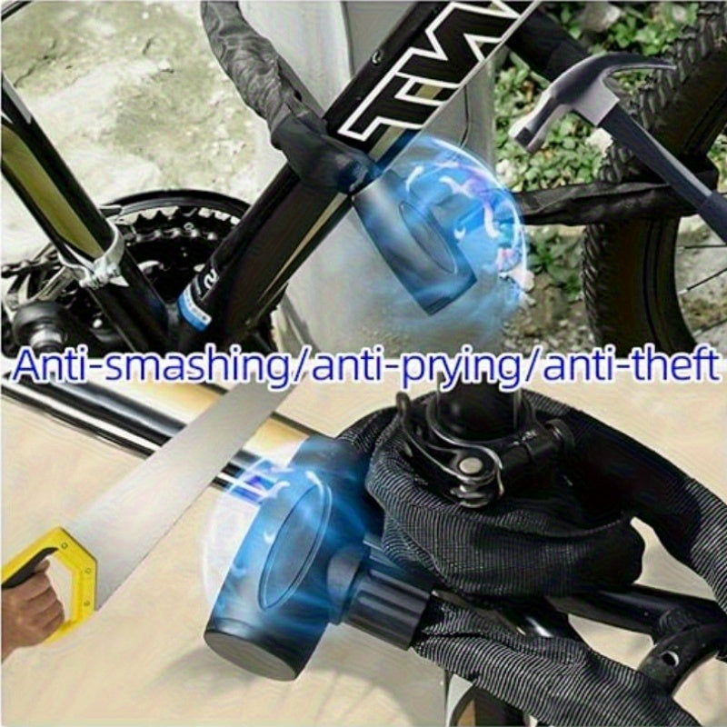 Lock Bike Bike Chain Bike Lock Cycle Lock Heavy Duty Bike Lid Stainless Steel Anti Saw Chain Lock Black 1.1m 43.31inch