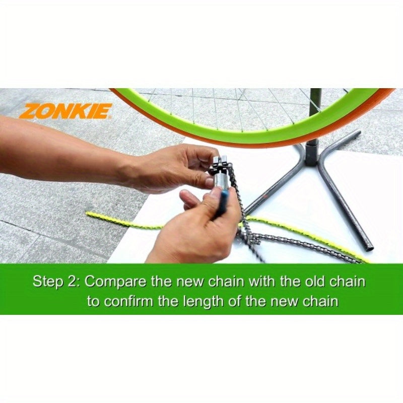 SingleSpeed Bicycle Chain 116 Links - Durable Non-Woven Mixed Color Design for Smooth Cycling Experience, Easy Maintenance & Enhanced Durability, Bicycle Accessories, Sleek Chain Design, Sturdy Link Construction