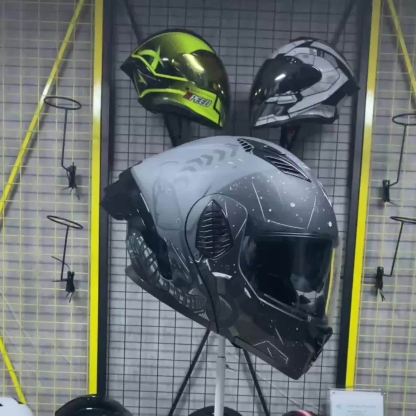 Starry Night, Dual Visors Helmet NBTK Starry Night Motorcycle Helmet - Dual Visors, Sleek Black ABS, EPS Cushioned Layer, Detachable & Washable Interior, Adjustable Airflow Vents, 3C, Fit for All Seasons