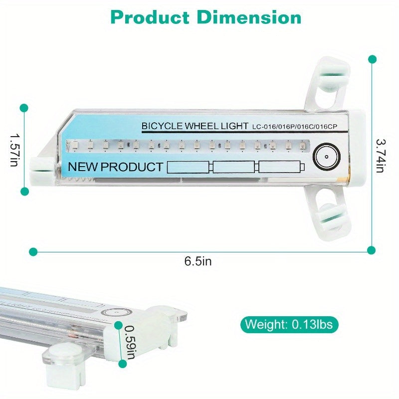 2pcs 32LEDs Patterns Cycling Lights Rainbow Wheel Tire Flash Lamp