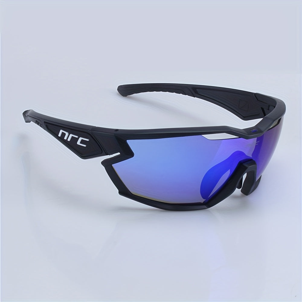 Lightweight Cycling Glasses NRC Unisex Cycling & Running Glasses | Lightweight TR Frame, Gradient Orange to Yellow Mirrored Lenses, Ergonomic Design - Durable PC Material, Cycling Accessories, Sleek Sports Eyewear, Highquality Eyewear