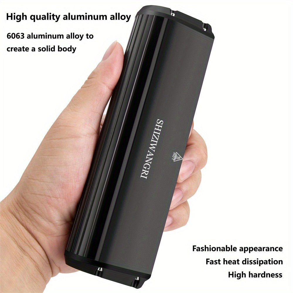 Bicycle LED Headlight - USB Rechargeable, 16x16 LED Front Bike Light, Aluminum Alloy, Non-Waterproof, Bright White Illumination, Handlebar Holder, Cycling Accessories, Cycling Light|Sleek Headlamp|Aluminum Alloy Body