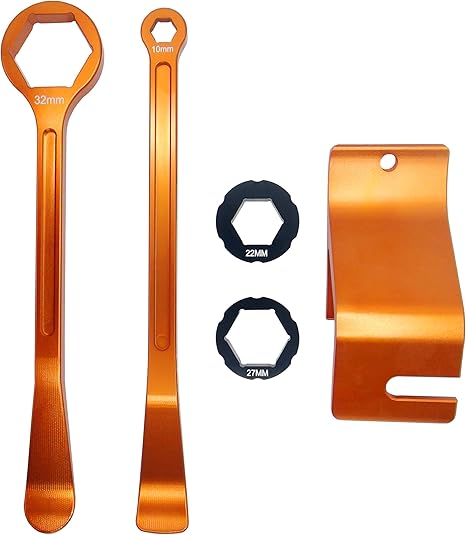 10mm/0.39''13mm/0.51''22mm/0.87''27mm/1.06''32mm/1.26''Tire Iron Lever Tool Spoon Motorcycle Tire Change Kit Wrench Set Bead Buddy Kit Tire Repair Tool for Bike EXC SX XC EXCF Dirt Pit Bike