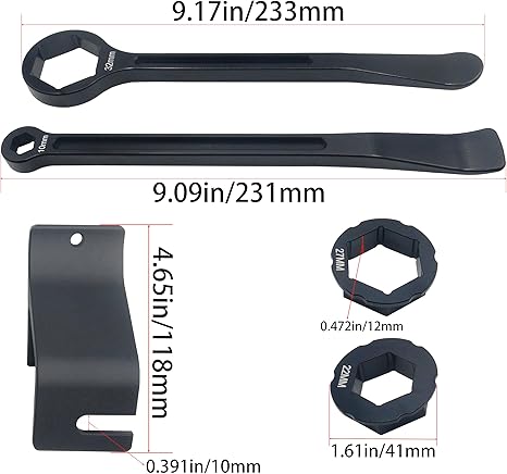 10mm/0.39''13mm/0.51''22mm/0.87''27mm/1.06''32mm/1.26''Tire Iron Lever Tool Spoon Motorcycle Tire Change Kit Wrench Set Bead Buddy Kit Tire Repair Tool for Bike EXC SX XC EXCF Dirt Pit Bike