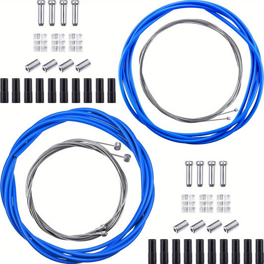 Universal Bike Kit Mountain Road Bike Universal Bicycle Transmission Line | Bicycle Shift Derailleur Cable and Brake Cable Kit for Repair