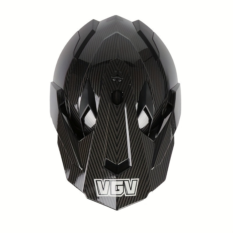 Unisex Motorcycle - All-Season Lightweight Design with Integrated Mirror Visor, Ventilation System & Ergonomic Fit for Men & Women Riding Off-Road Bikes